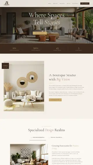Accurate View — website design